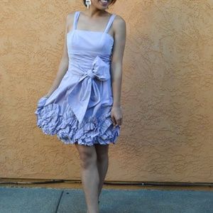 BCBG Lavender Ruffle Dress